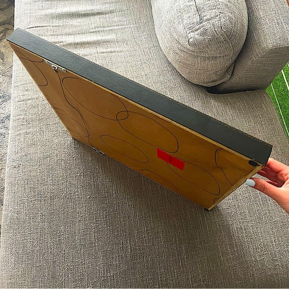 FRAMEBRIDGE Olympia Frame with Artwork — 21” x 21” Gold frame with black sides - Picture 2 of 5